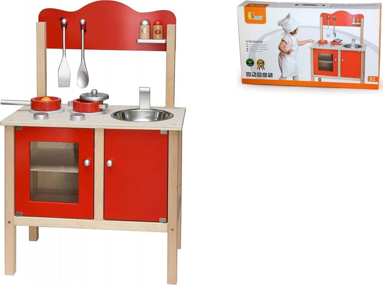 Cucina in legno con accessori - 2