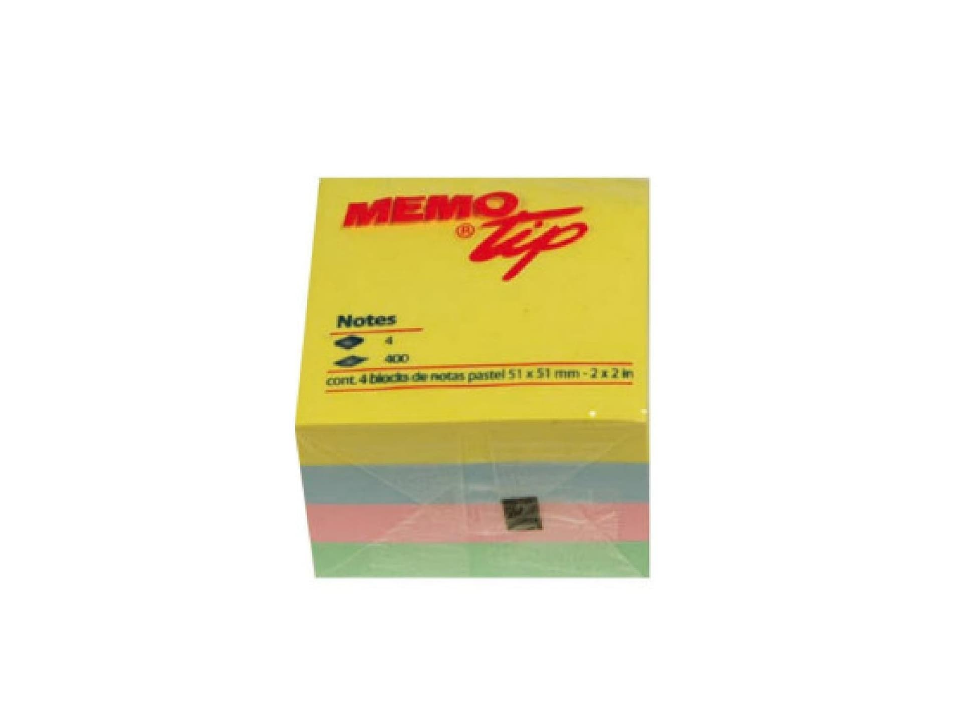 Memo stick cubo 51x51mm colori pastello - 2