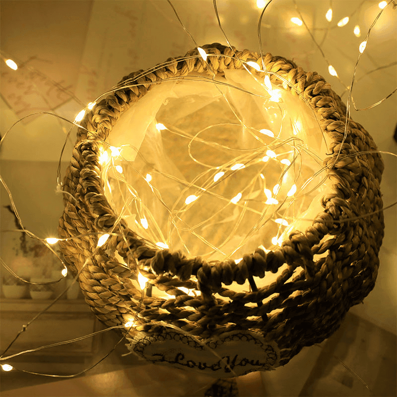 TENDA LED IN FILO DI RAME CON TELECOMANDO 3MX3M DECORZIONE FESTE MATRIMONI NATALIZIE LUCE CALDA O BIANCA - 3