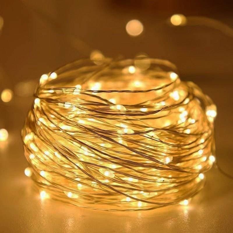 TENDA LED IN FILO DI RAME CON TELECOMANDO 3MX3M DECORZIONE FESTE MATRIMONI NATALIZIE LUCE CALDA O BIANCA - 6