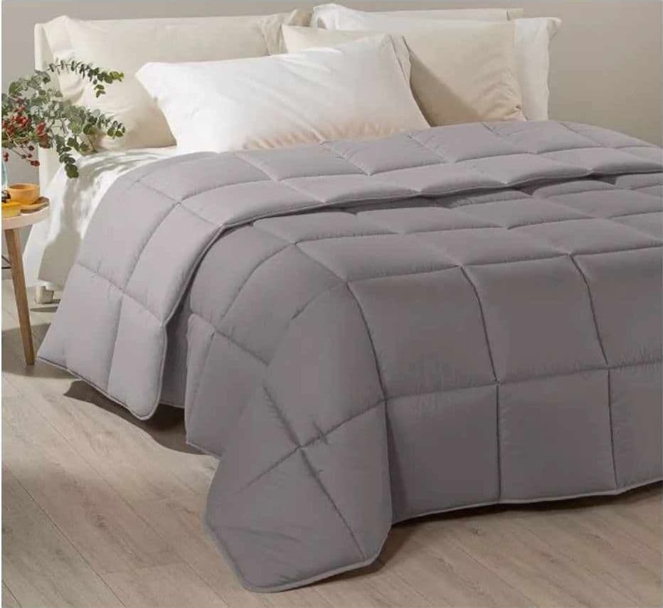 CALEFFI TRAPUNTA MODERN LETTO 1 PIAZZA E MEZZA TINTA UNITA DOUBLE FACE – Grigio – divano