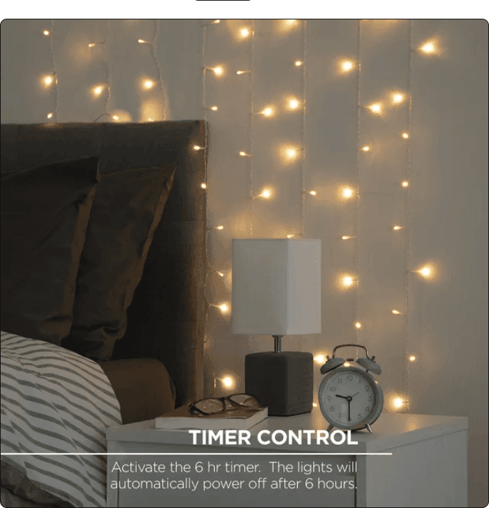 Luci di natale tende a cascata 200led con sincronizzazione musicale a batteria con telecomando luce caldo o rgb - 7