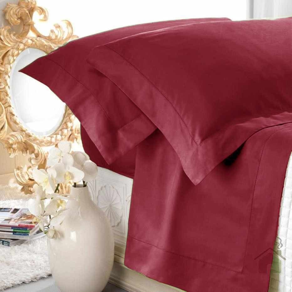 COMPLETO LENZUOLA MATRIMONIALE CAVALIERI PURO RASO DI COTONE COLLEZIONE GINEVRA - 24