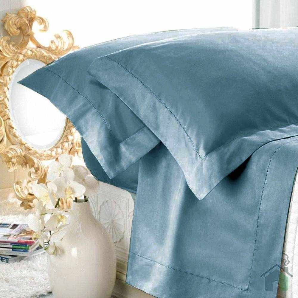 COMPLETO LENZUOLA MATRIMONIALE CAVALIERI PURO RASO DI COTONE COLLEZIONE GINEVRA - 22