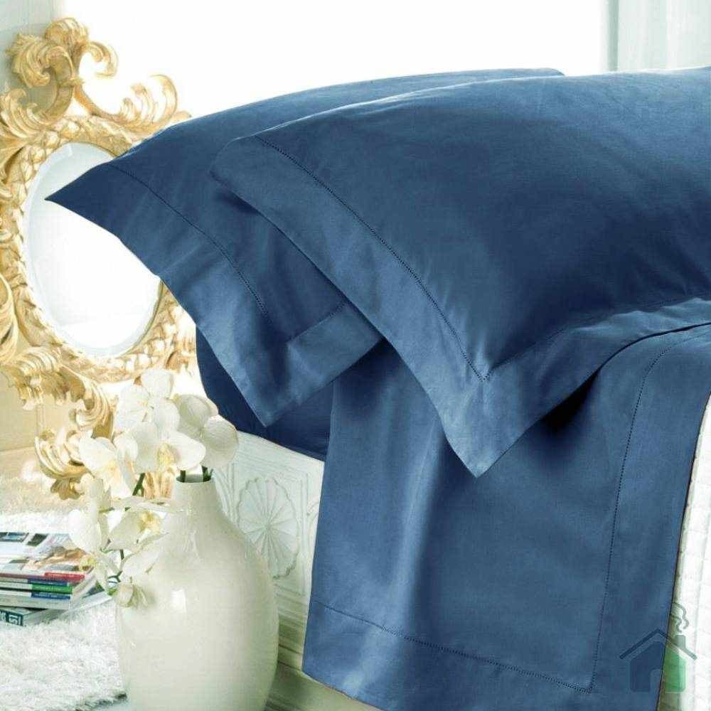 COMPLETO LENZUOLA MATRIMONIALE CAVALIERI PURO RASO DI COTONE COLLEZIONE GINEVRA - 19