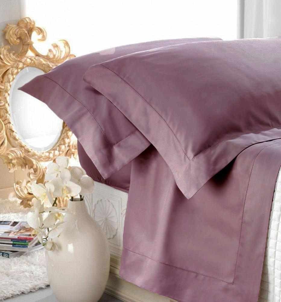 COMPLETO LENZUOLA MATRIMONIALE CAVALIERI PURO RASO DI COTONE COLLEZIONE GINEVRA - 27