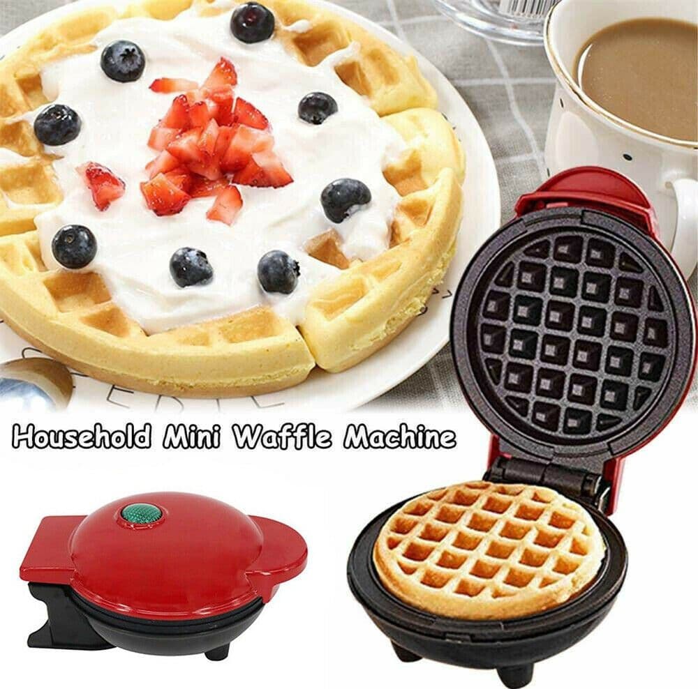 MACCHINA Elettrica Waffle maker Antiaderente Piastra in Ceramica di rame per la Casa - 5