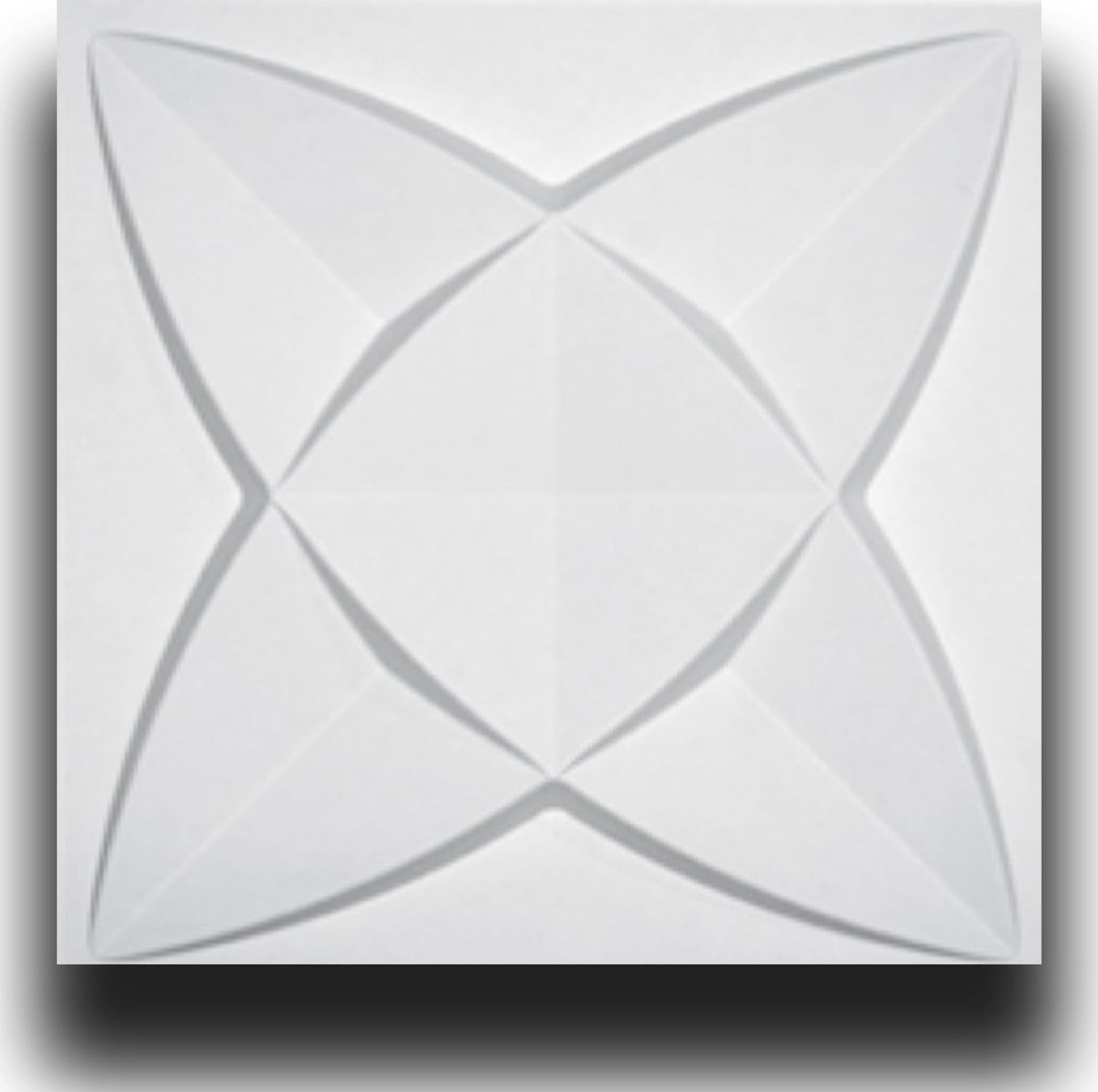 €1,99 Pannello in fibra naturale a parete 3D, rivestimento di lusso 3D 50X50cm BIANCO verniciabile PETALI - Eternal Parquet