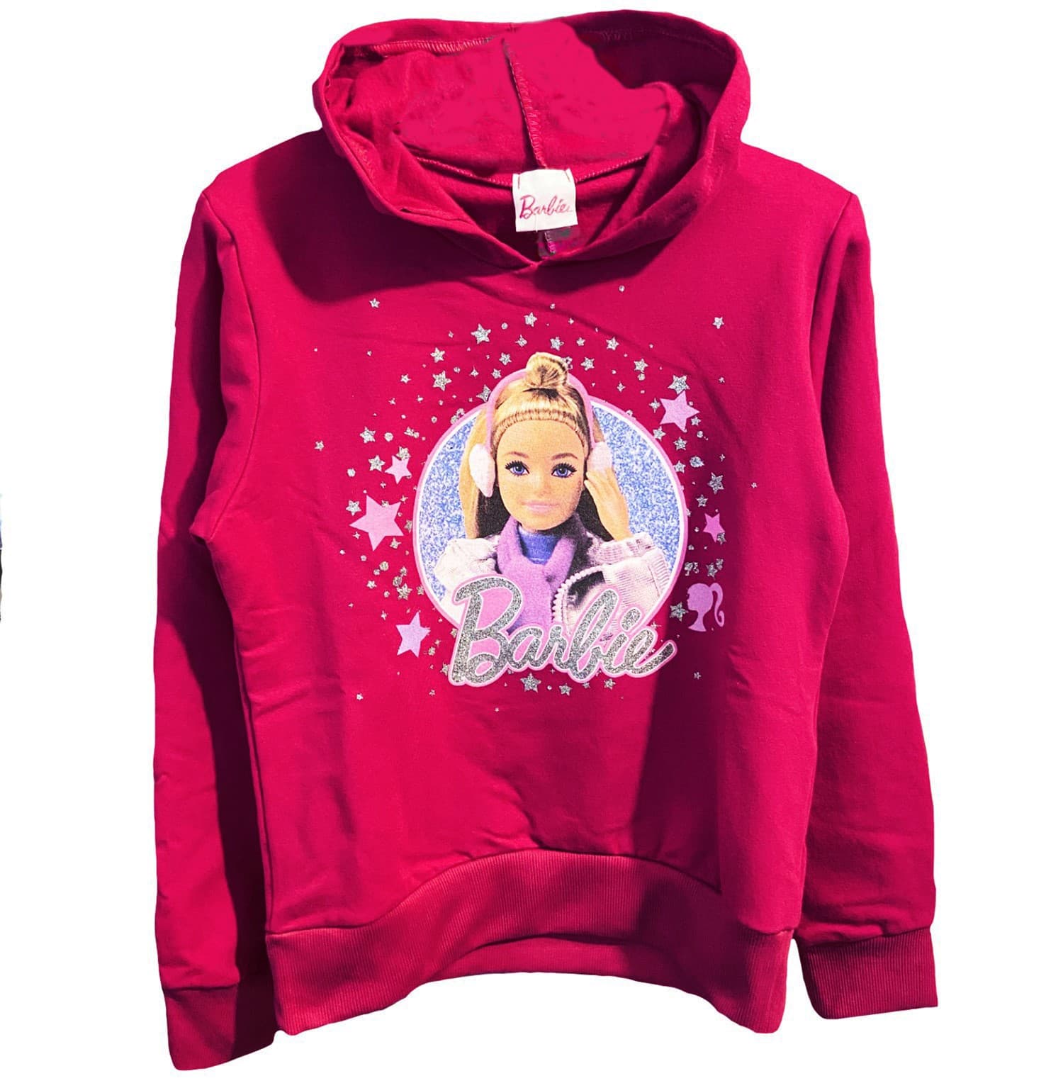 Felpa Barbie da 4 a 12 anni interno felpato vari colori made in Italy - 6