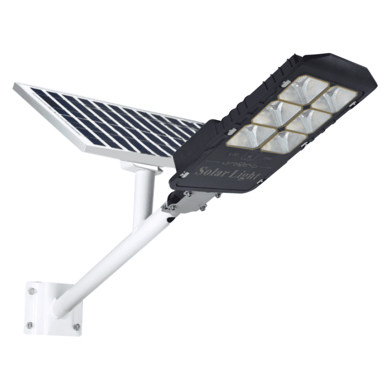 LAMPIONE STRADALE LED PANNELLO SOLARE STAFFA E TELECOMANDO 100W 200W 300W 400W 500W 600W CREPUSCOLARE IP66 - 19