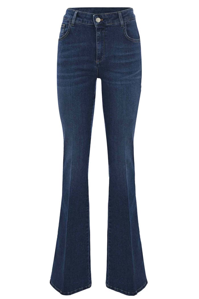 Jeans straight con taglio bootcut - 5