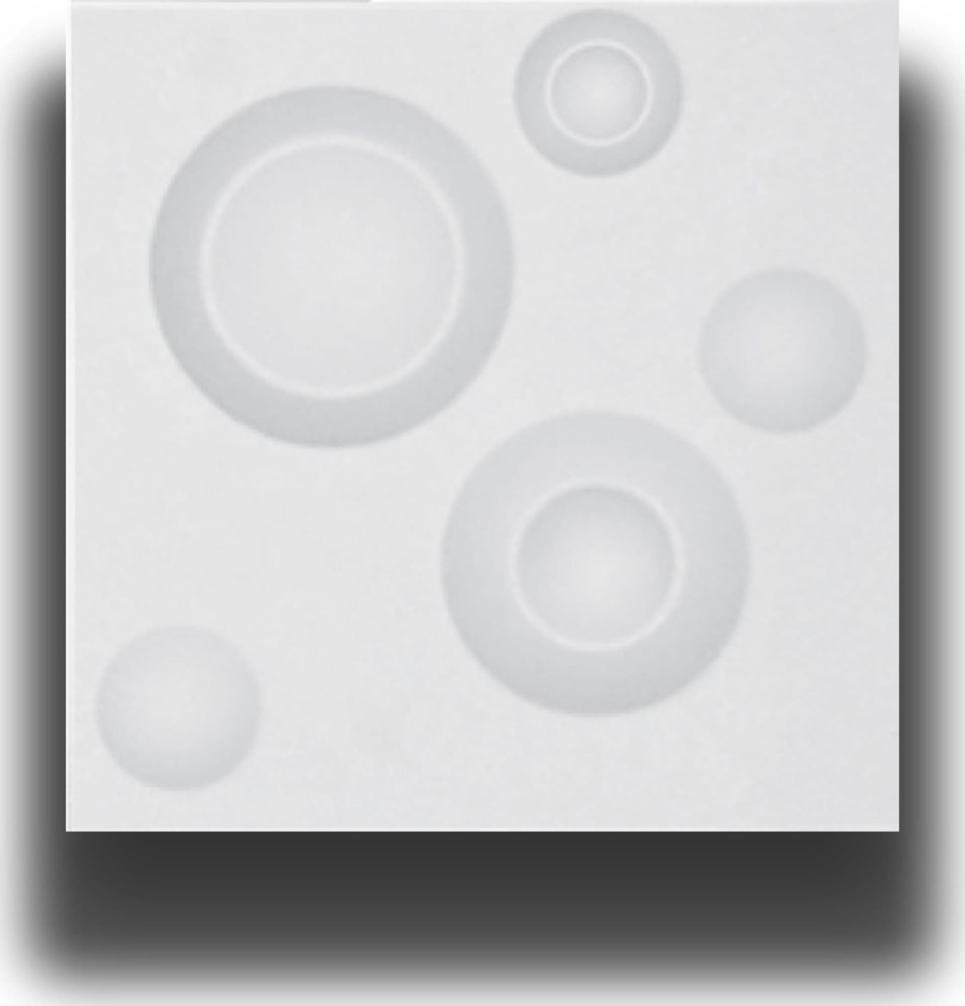 €0,79 Pannello in fibra naturale a parete 3D, rivestimento di lusso 3D 30X30cm BIANCO verniciabile BOLLE Eternal Parquet