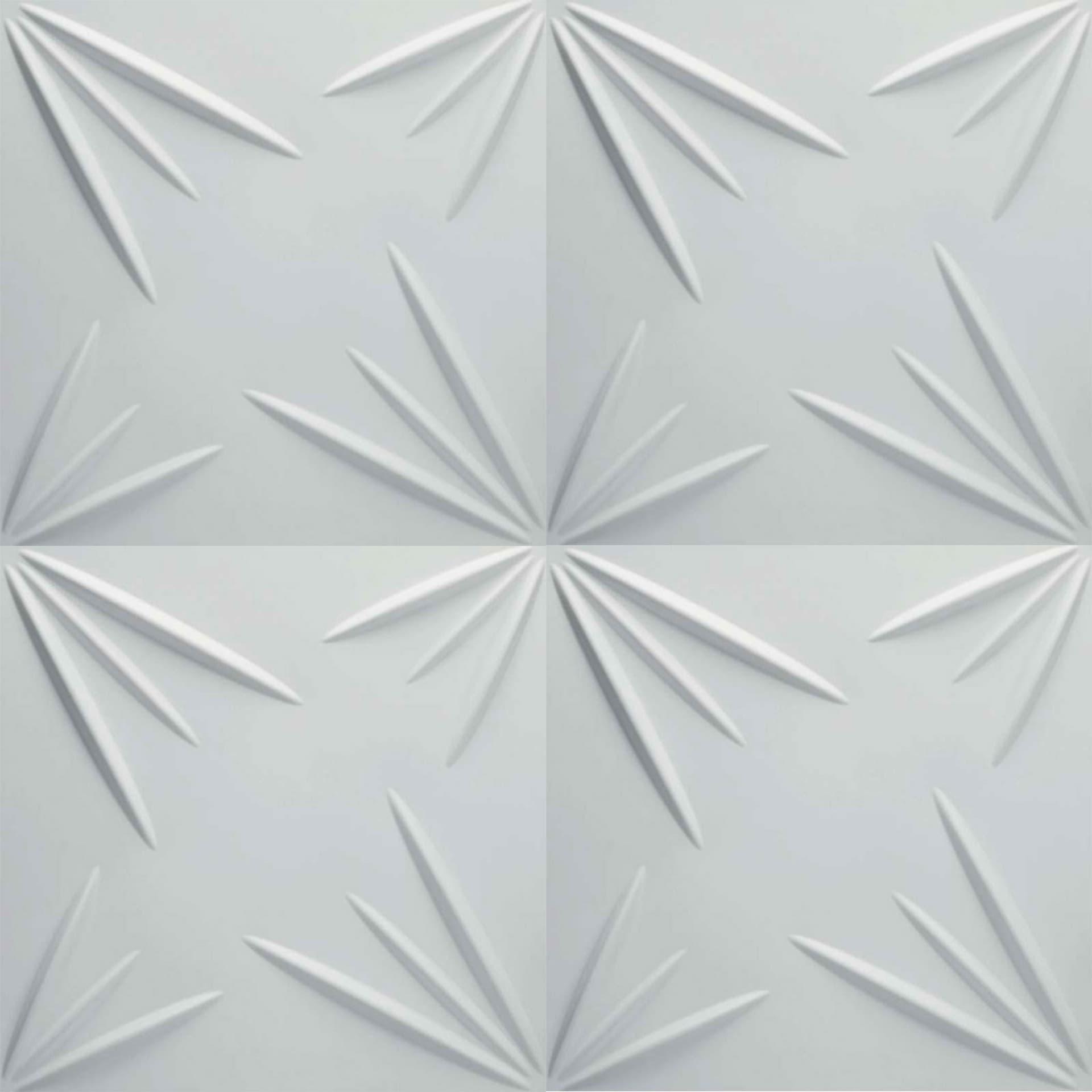 €1,99 Pannello in fibra naturale a parete 3D, rivestimento di lusso 3D 50X50cm BIANCO verniciabile STELLE - Eternal Parquet