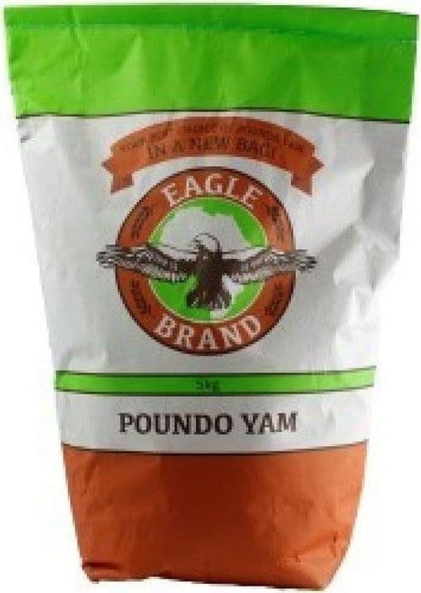 EAGLE BRAND POUNDO YAM 5 KG FARINA DI IGNAME – marrone
