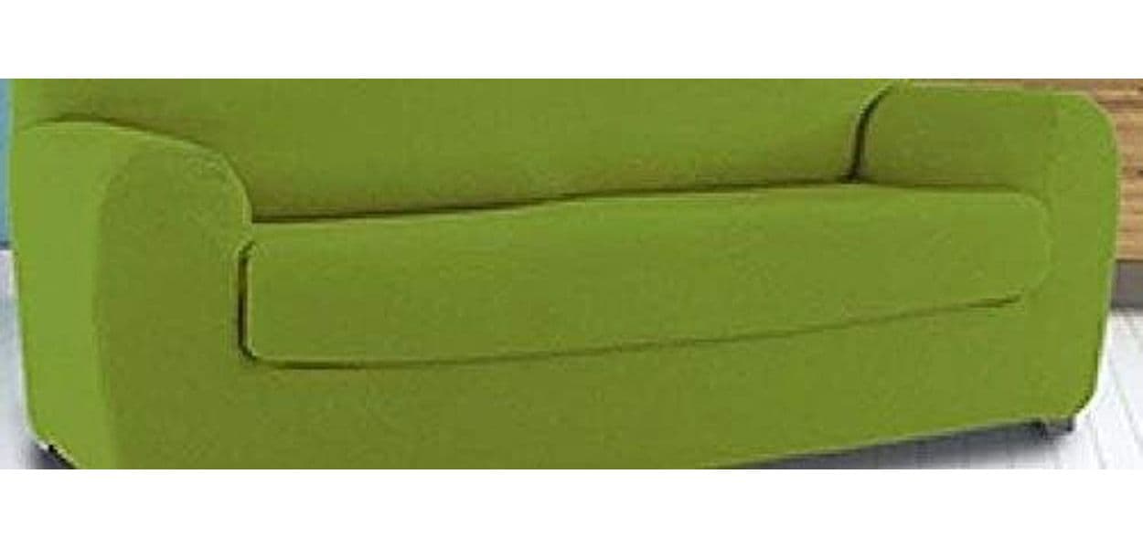 COPRICUSCINO COPRISEDUTA ELASTICIZZATO DIVANO 3 POSTI LINEA JOLIE ESTENSIBILE DA 160 A 210 CM – Verde – Cavalieri – verde