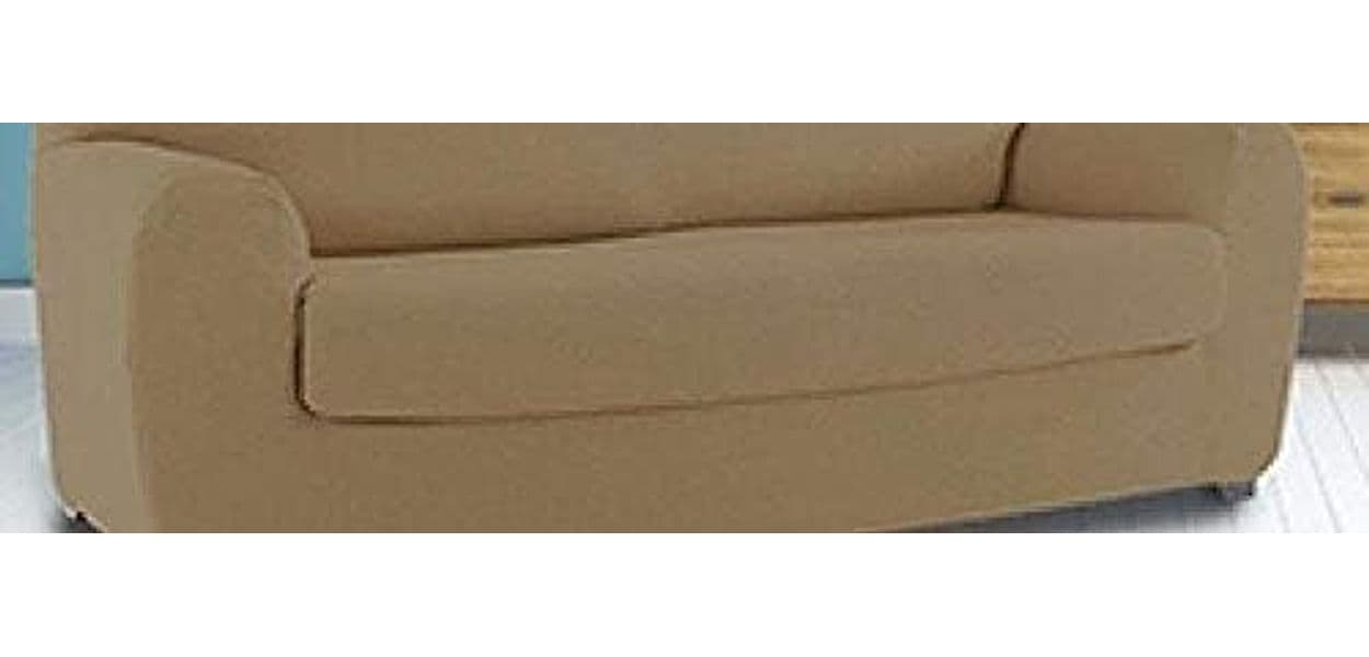 COPRICUSCINO COPRISEDUTA ELASTICIZZATO DIVANO 3 POSTI LINEA JOLIE ESTENSIBILE DA 160 A 210 CM – Tortora – Cavalieri – letto