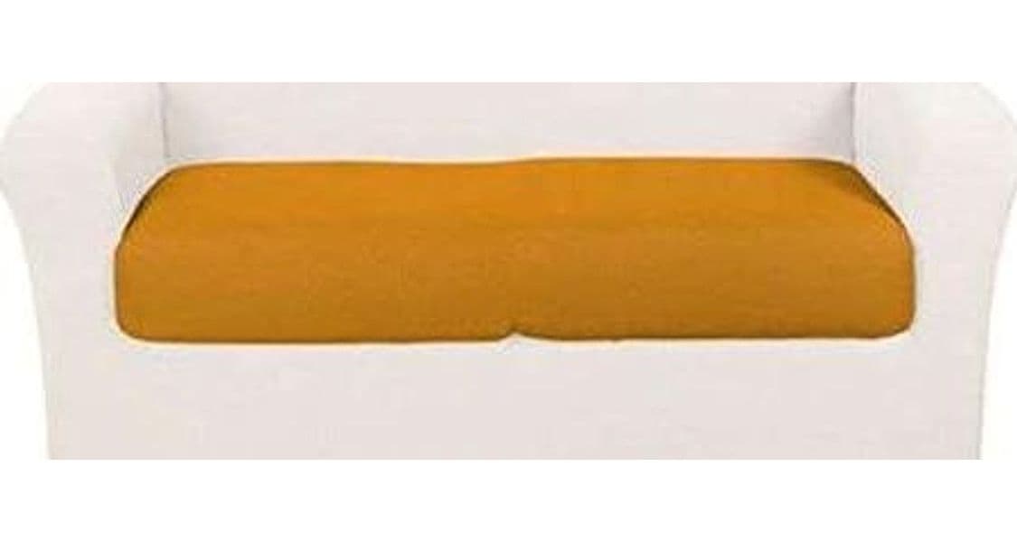 COPRICUSCINO COPRISEDUTA ELASTICIZZATO DIVANO 3 POSTI LINEA JOLIE ESTENSIBILE DA 160 A 210 CM – Giallo – Cavalieri – giallo