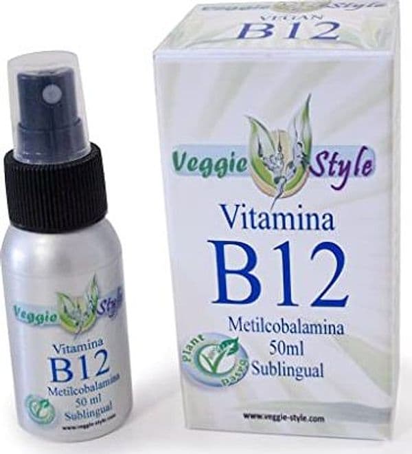 Vitamina B12 Vegan Metilcobalamina liquida spray - 100% naturale - 50 ml.- Scen