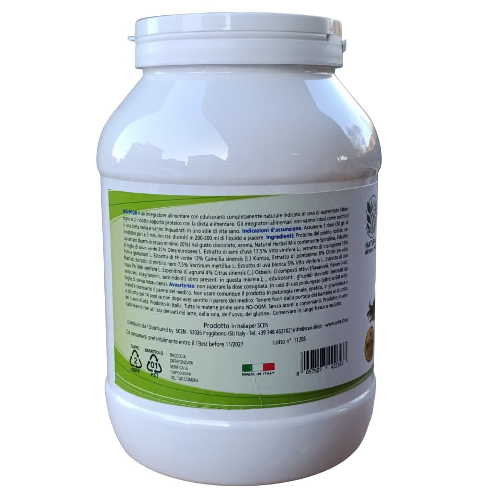 VEG-PRO Proteine del Pisello Isolate con Natural Herbal gusto cacao naturale, 1 kg - 3