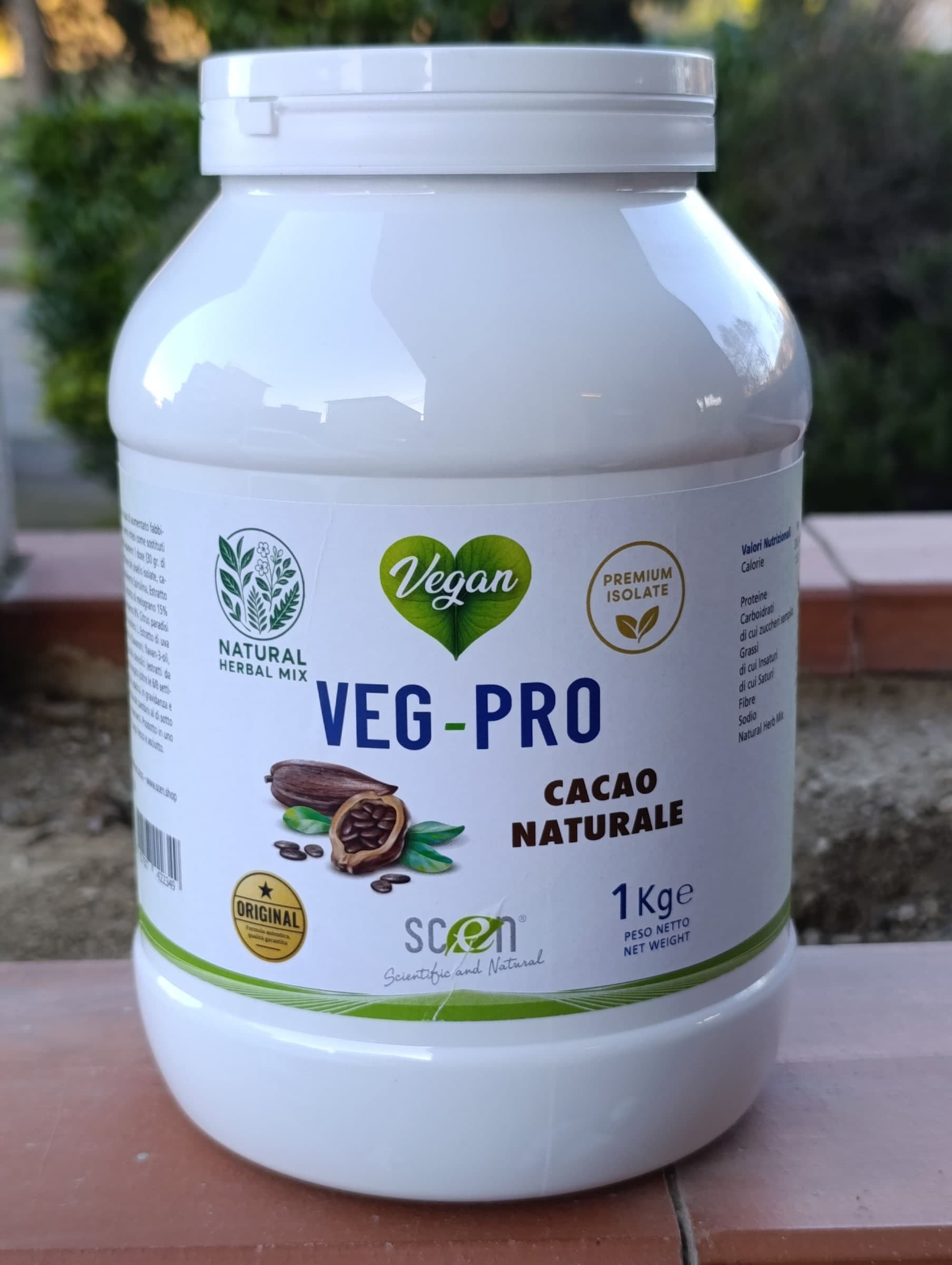 VEG-PRO Proteine del Pisello Isolate con Natural Herbal gusto cacao naturale, 1 kg - 4