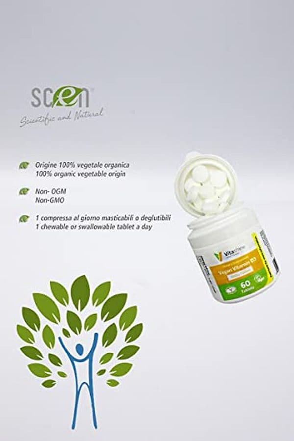 Vitamin D3 - 1000IU - Scen - 60 cpr. vegan - 3