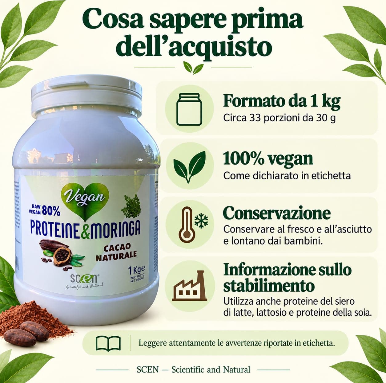 Proteine & Moringa - Raw Vegan 80% - Cacao - 11