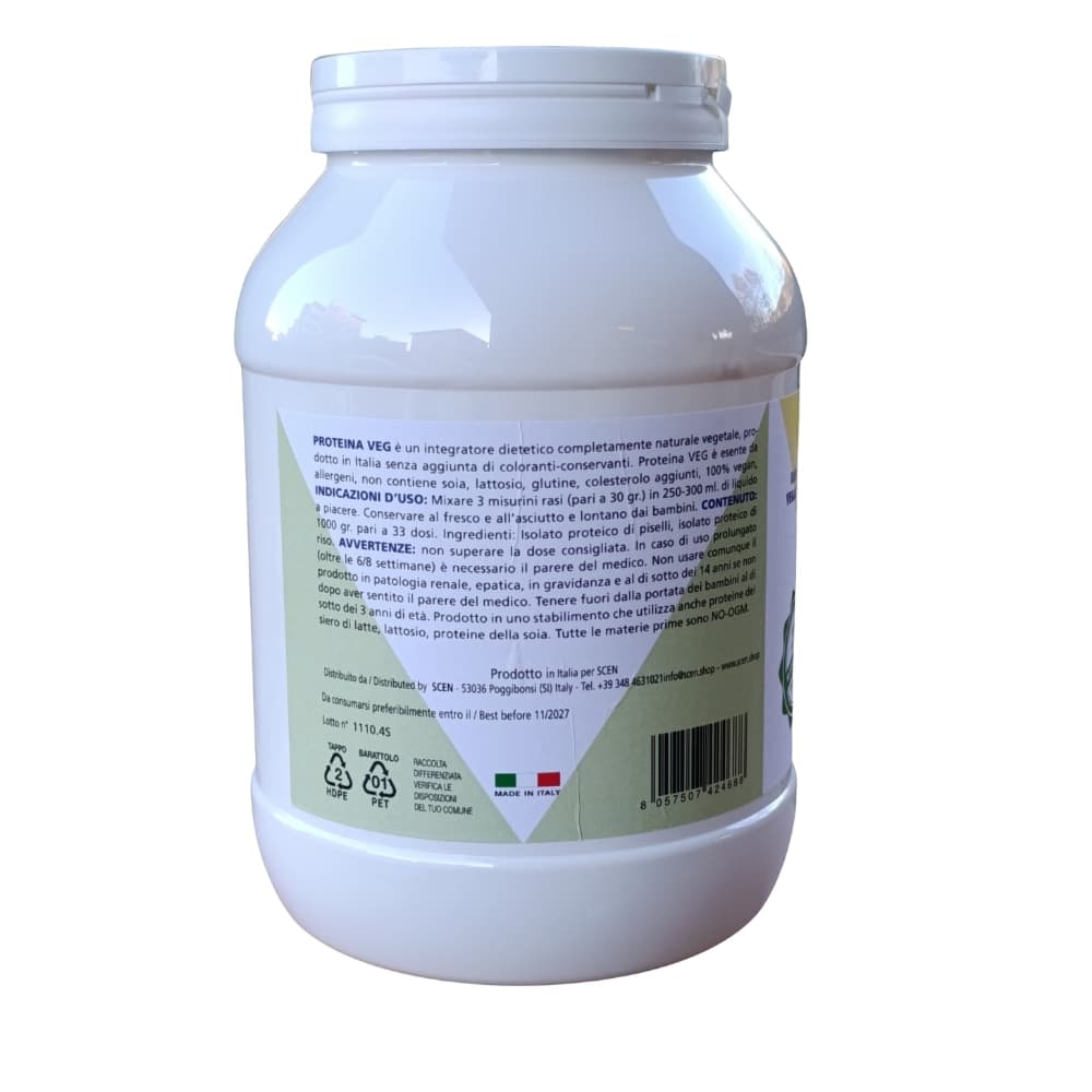 Power Greens - proteine vegetali + Superfoods - Gusto vaniglia - 1000 gr. - 4