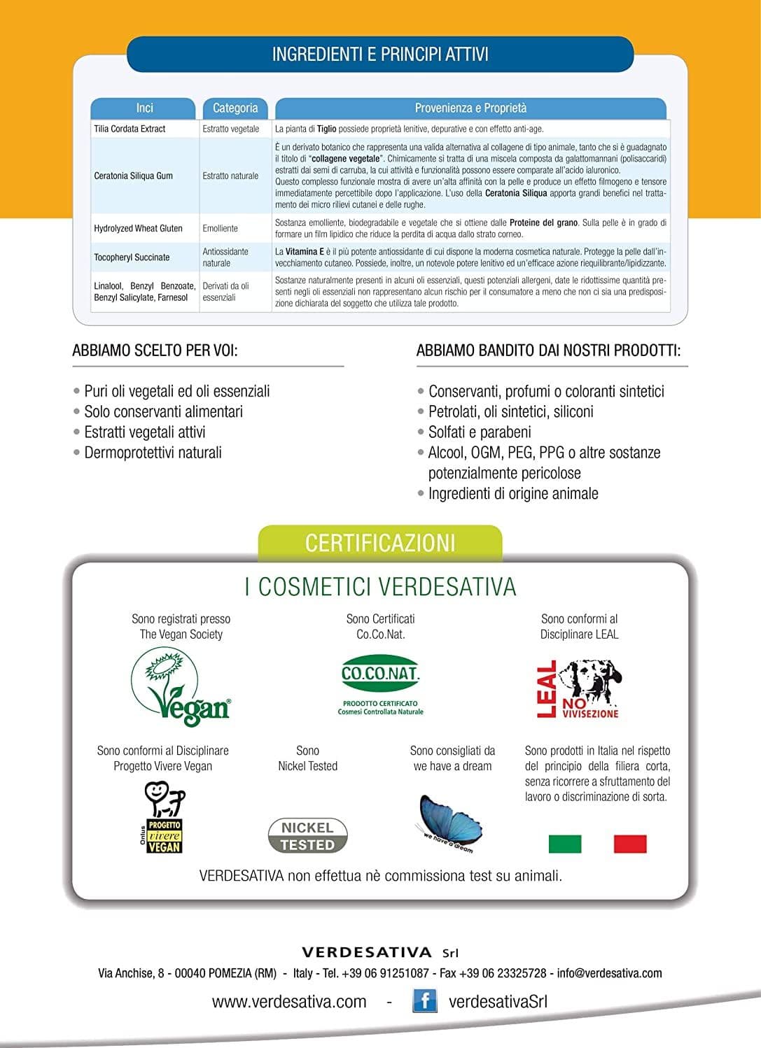 Crema viso Bioattiva Anti Age - Rigenerante per pelli mature - Verdesativa - 6