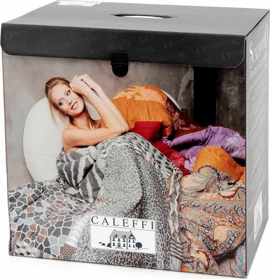 LEOPARD CALEFFI PLAID SCALDOTTO TRAPUNTATO 130X170 COTONE OTTIMA IDEA REGALO - 3