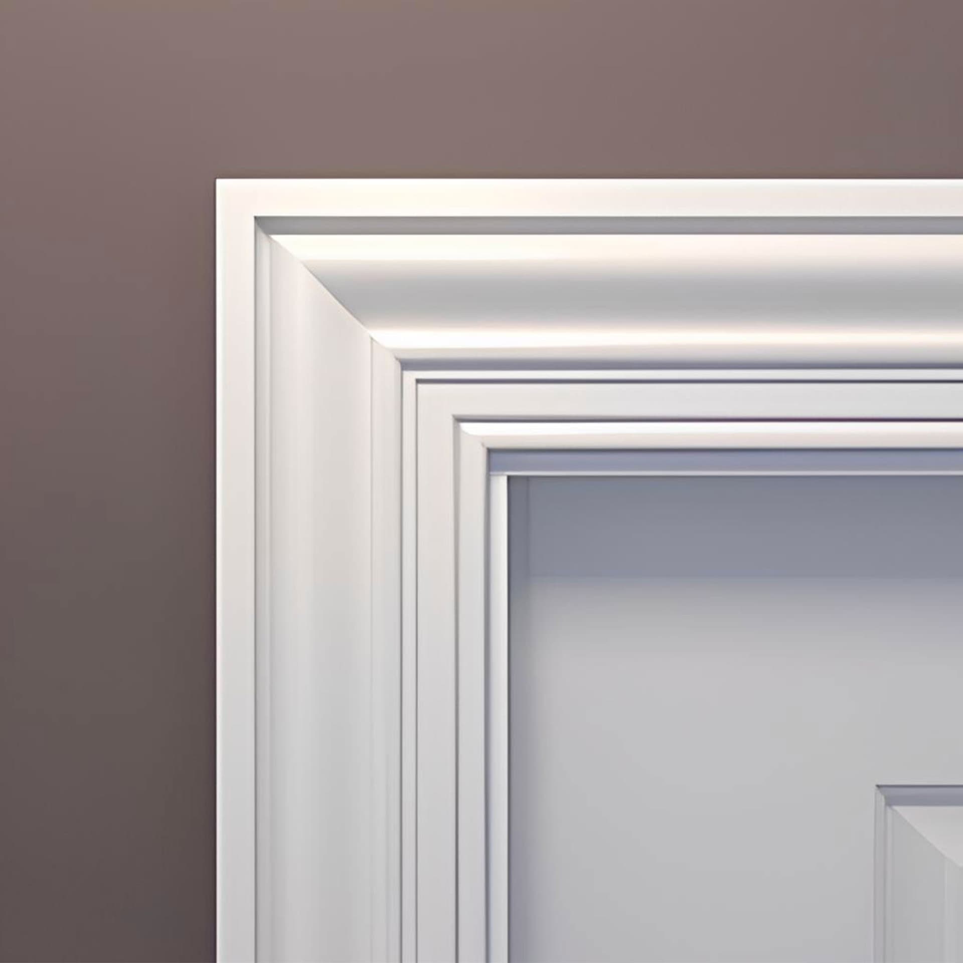 Mostrina e Battiscopa PREMIUM in legno MASSELLO mod. VITTORIANO 91x15 laccato bianco liscio (prezzo al metro) - Eternal Parquet