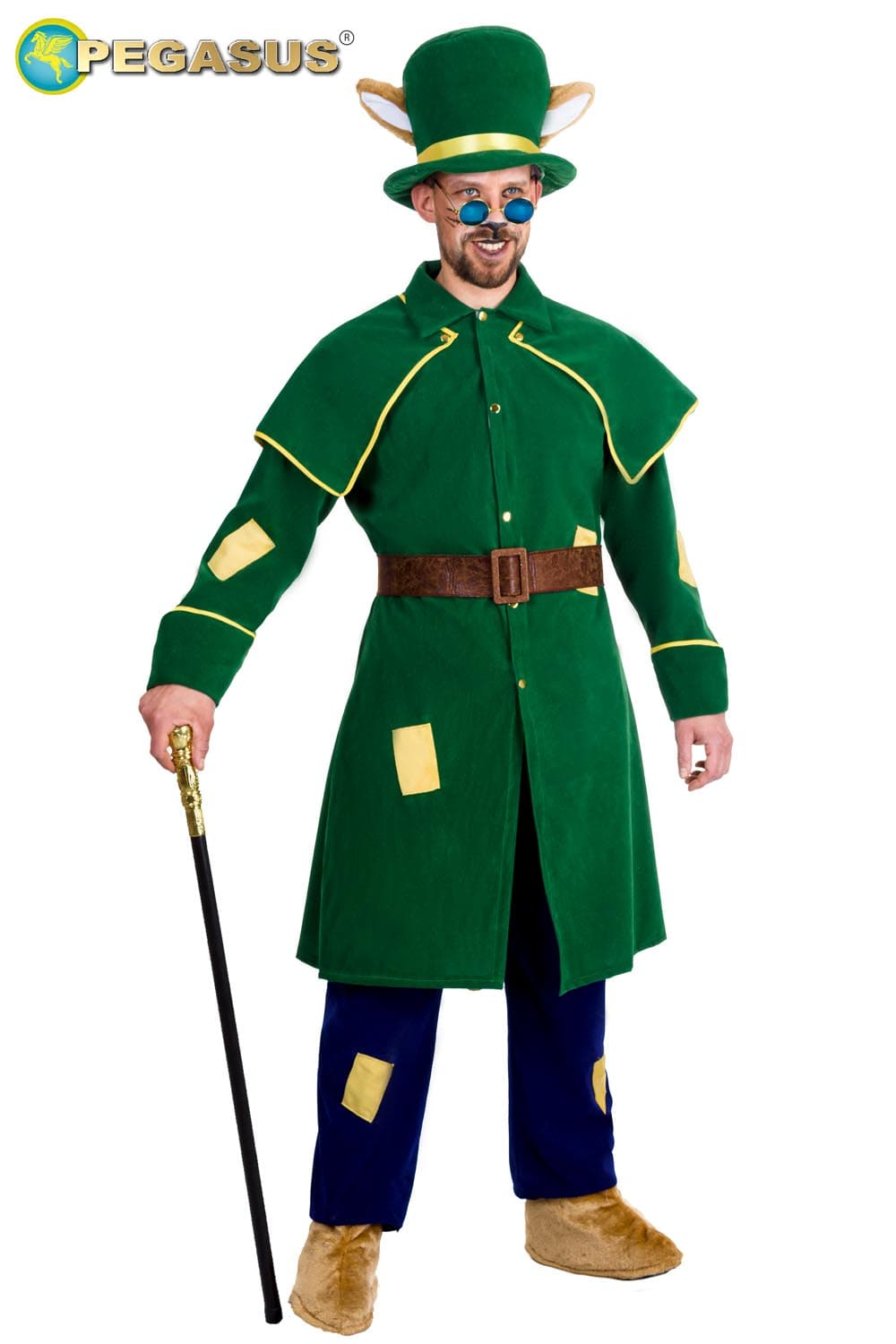COSTUME CARNEVALE  VOLPE DI PINOCCHIO ADULTO DALLA M ALLA XL  - PEGASUS 0660-A-1 - 2