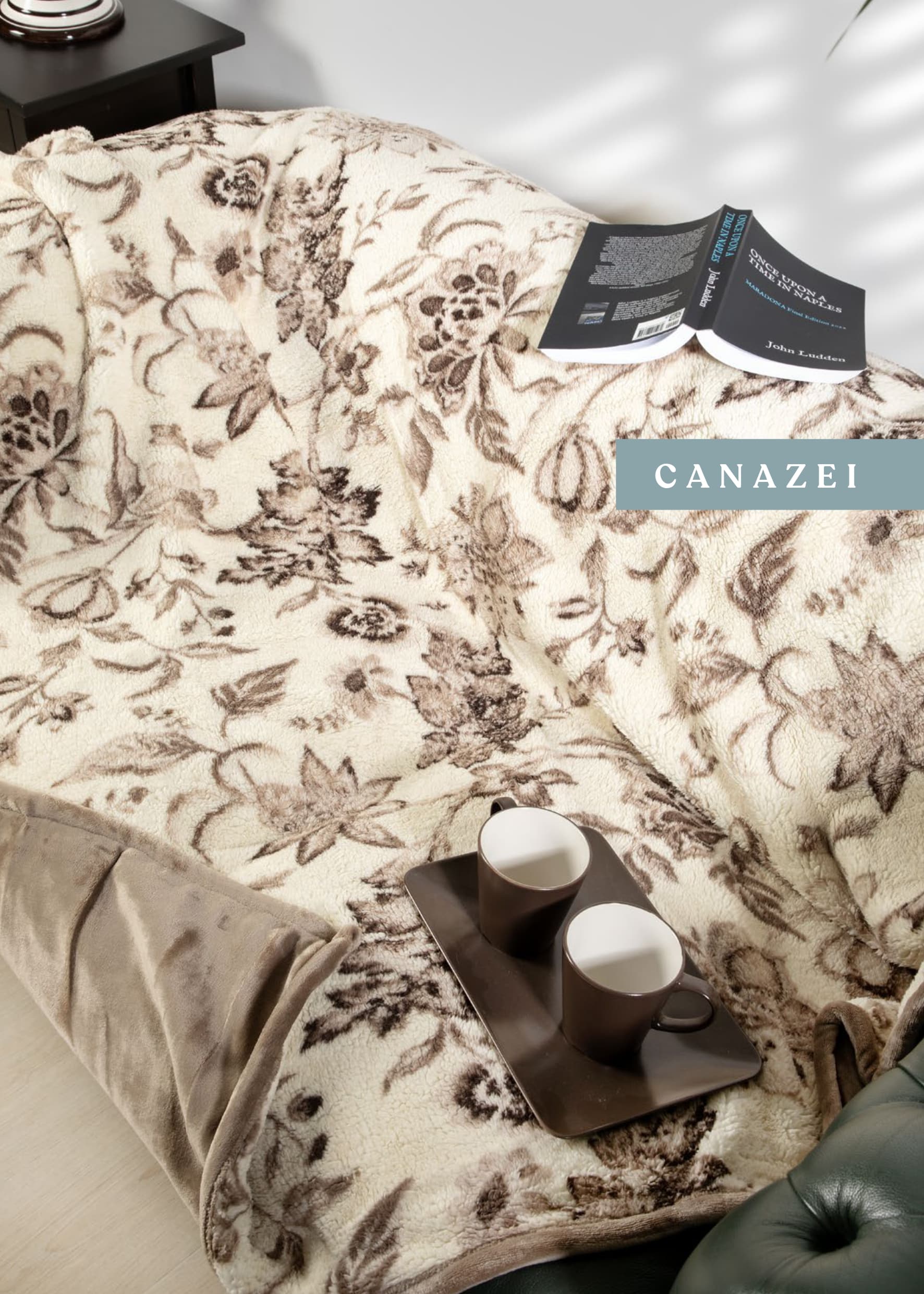 Coperta plaid canazei in morbido pile + retro in sherpa - Acca24 - 4