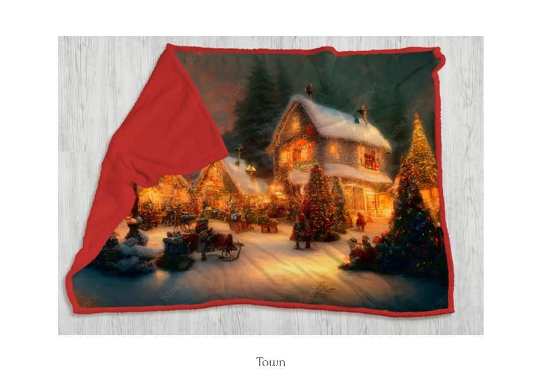 Coperta plaid Town in morbido pile + retro in sherpa – Acca24 - 2