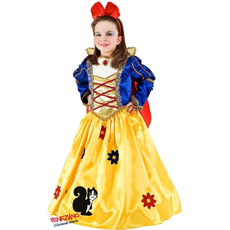 Costume carnevale principessa dei boschi lusso da 2 a 6 anni - veneziano 1192 - 3