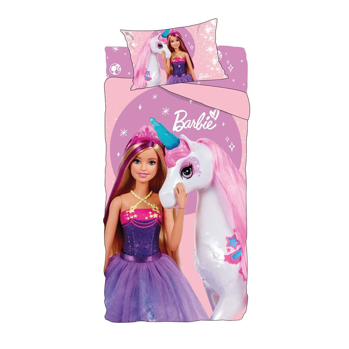 Completo lenzuola singolo barbie 100% cotone - 3