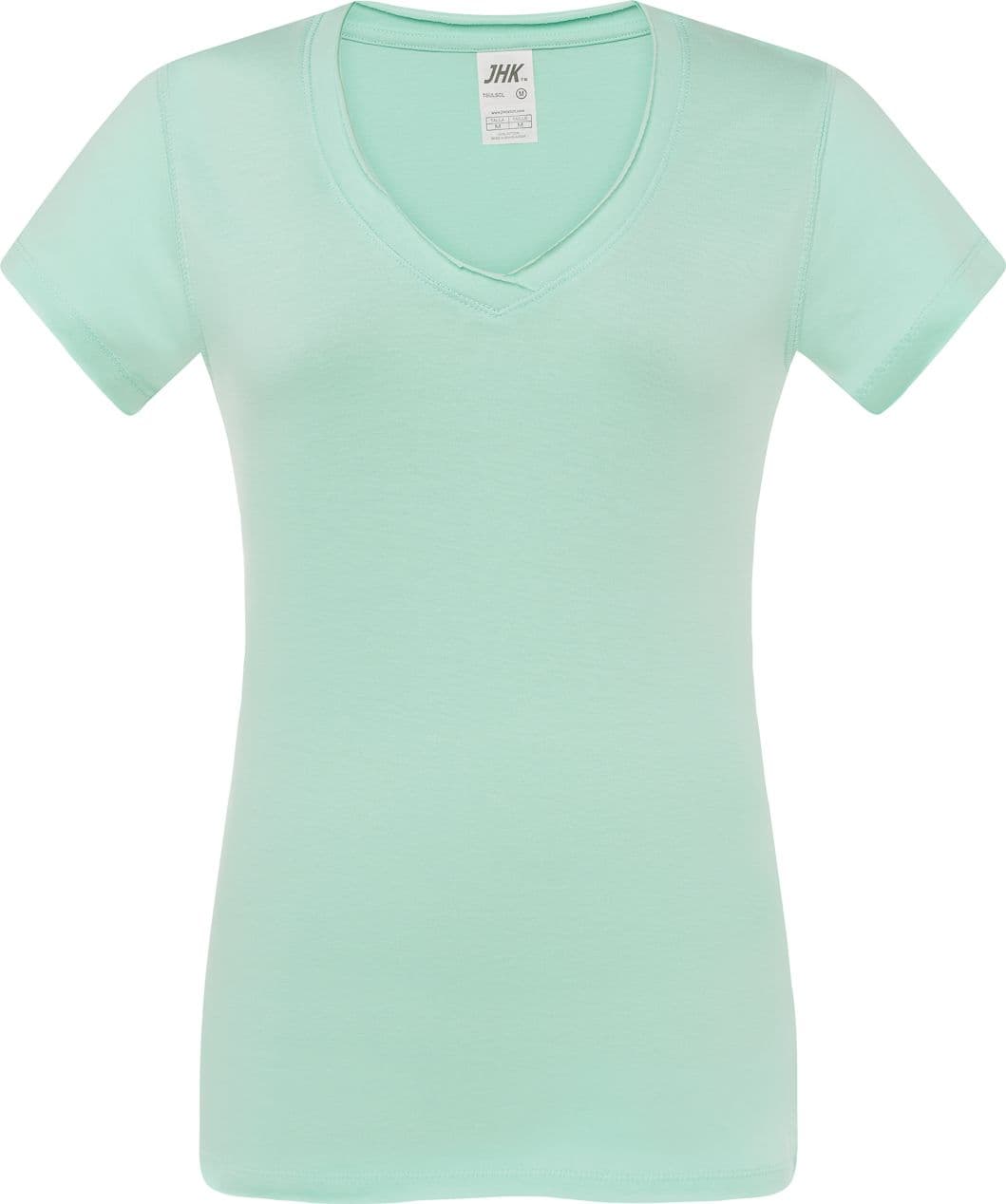Maglia mezza manica donna 100% cotone - TSULSCL – mint green – Jhk – abito