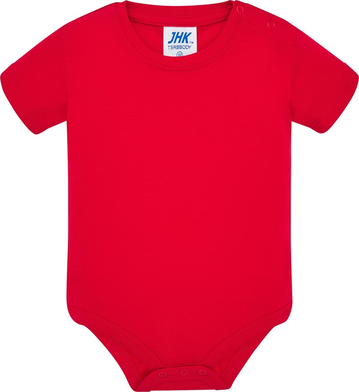 Body baby unisex mezza manica 100% cotone - TSRBBODY – Rosso, 12 mesi – Jhk – rosso