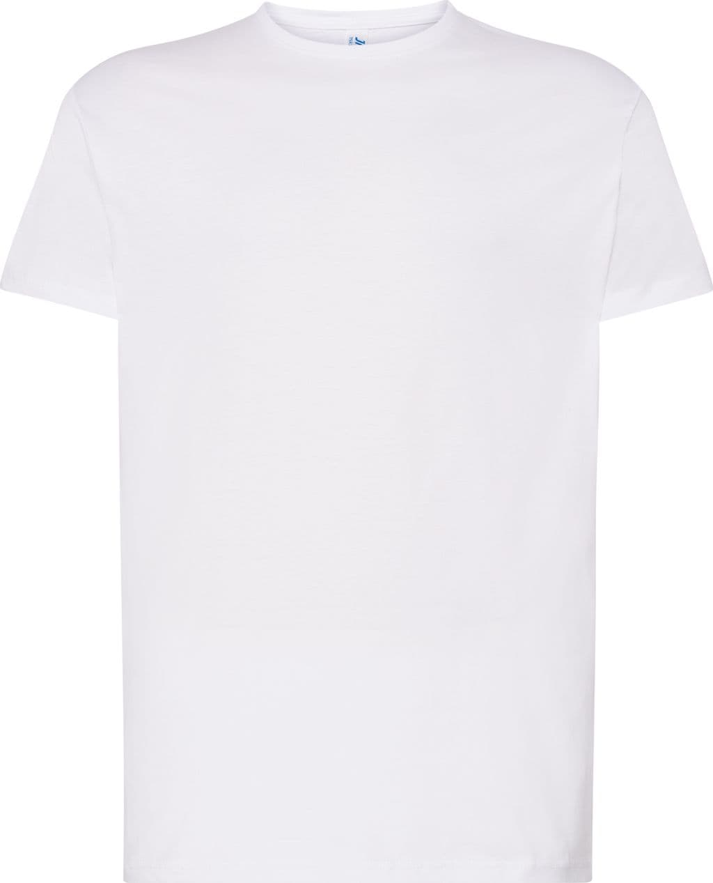 Maglia uomo mezza manica regular combed 100% cotone - TSR160COMB – Bianco, 3XL – Jhk – minimalista