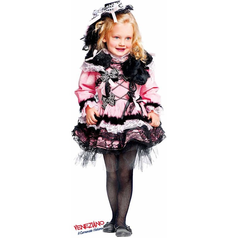 Costume carnevale ballerina vecchio west 0-3 anni - veneziano 50642 - 2