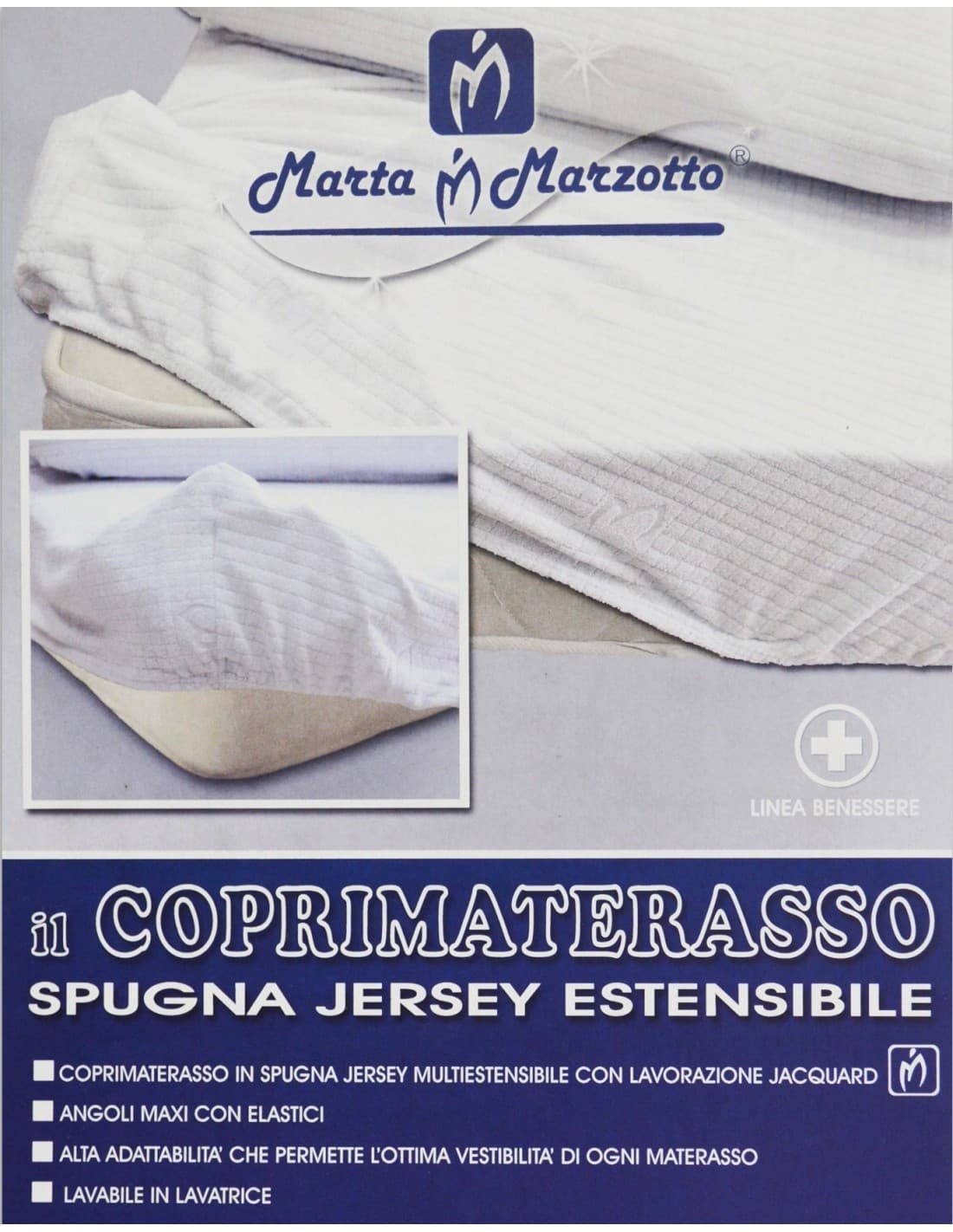 Coprimaterasso una piazza e mezza spugna jersey marta marzotto - 2