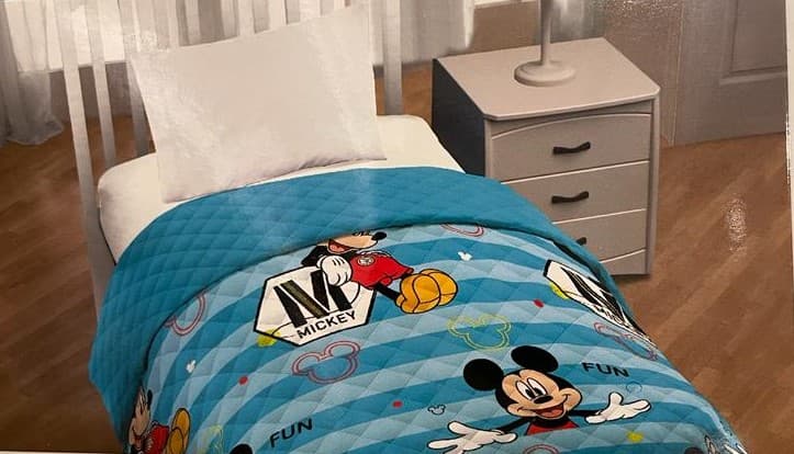 Copriletto trapuntino estivo disney topolino singolo - 3