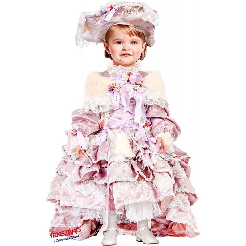 Costume carnevale duchessa di francia 1-3 anni - veneziano 50793 - 3