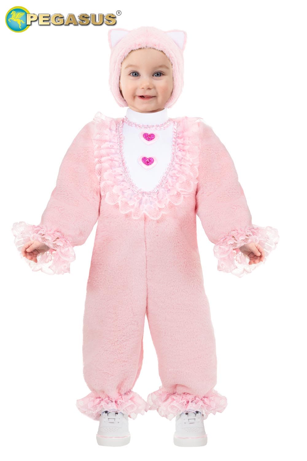 COSTUME CARNEVALE GATTINA PELUCHE DA 0 A 36 MESI - PEGASUS PE0006 - 3
