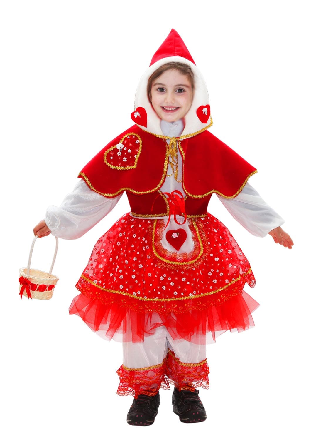 COSTUME CARNEVALE CAPPUCCETTO ROSSO - PEGASUS 0097 - 2