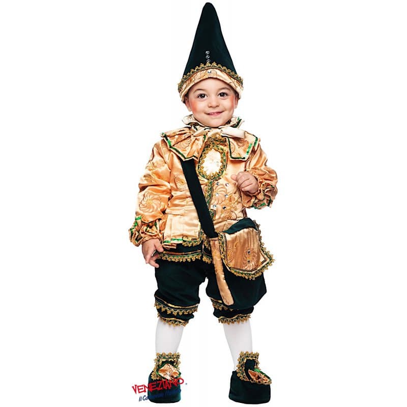 Costume carnevale burattino 0-3 anni - veneziano 50738 - 2