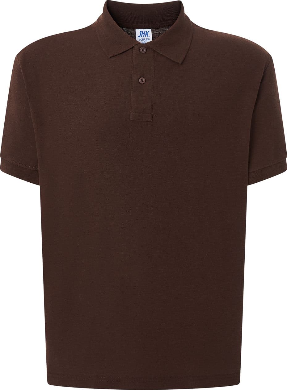 Polo mezza manica uomo 100% cotone - PORA210 – chocolate – Jhk – maglia