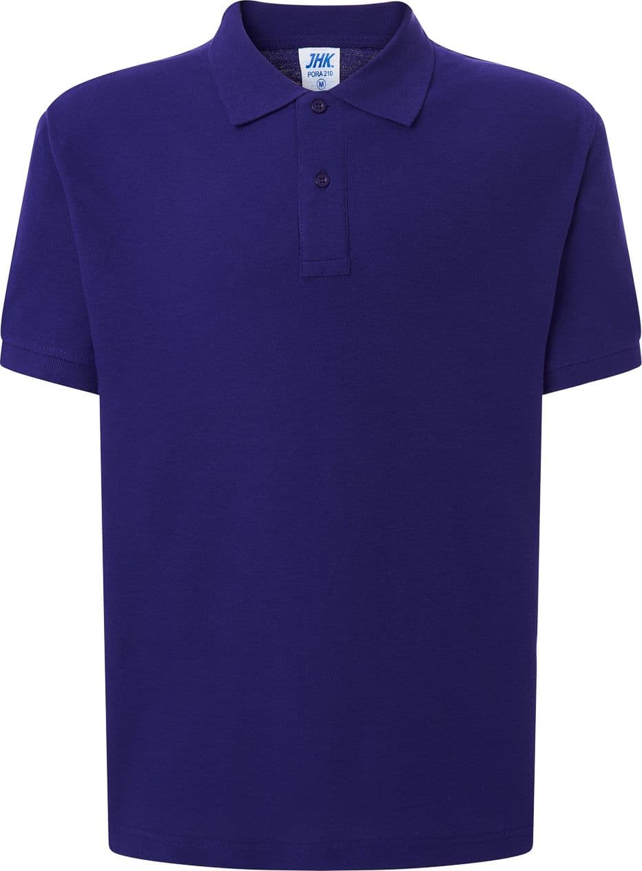 Polo mezza manica uomo 100% cotone - PORA210 – purple – Jhk – maglia