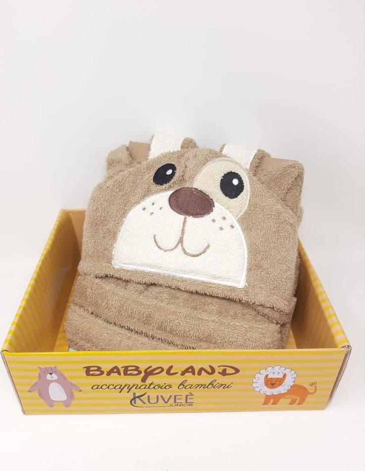 Accappatoio Bambini Babyland Kuveè – 8/10 Anni, Orsetto – borsa