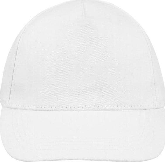 Cappellino basic golf bambino/a con visiera – Bianco – Ale – bianco