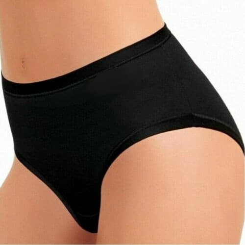 Slip Jadea Mod. 786 Midi Vita Medio Alta Cotone Elasticizzato Bianco/Nero/Nudo - 6